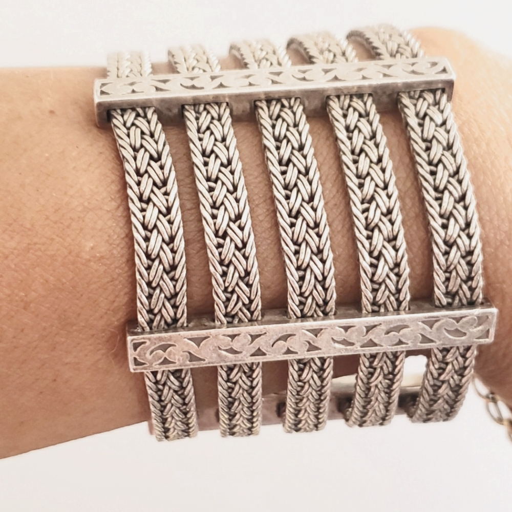 Lois Hill Solid Sterling Silver Braided bracelet